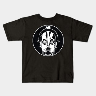 MARIA - Metropolis (Circle Black and White) Kids T-Shirt